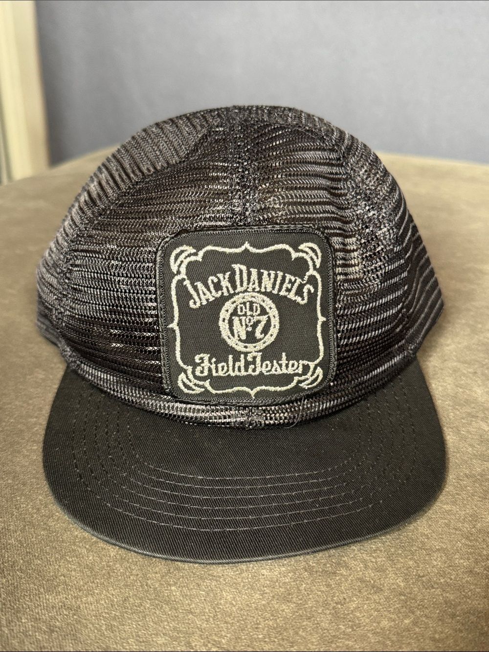 Vintage Jack Daniel's Old No. 7 Field Tester Mesh Trucker Snapback Hat One Size
